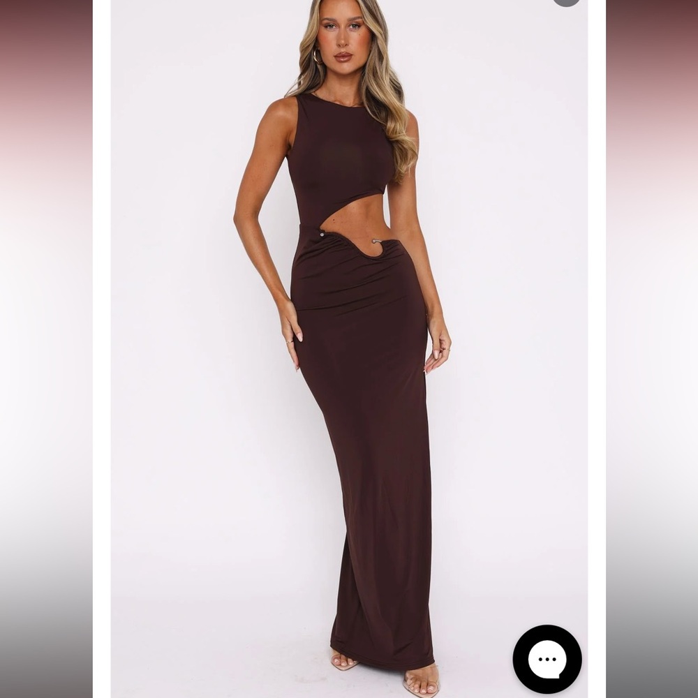 Tell Me To Stop Maxi Dress Chocolate